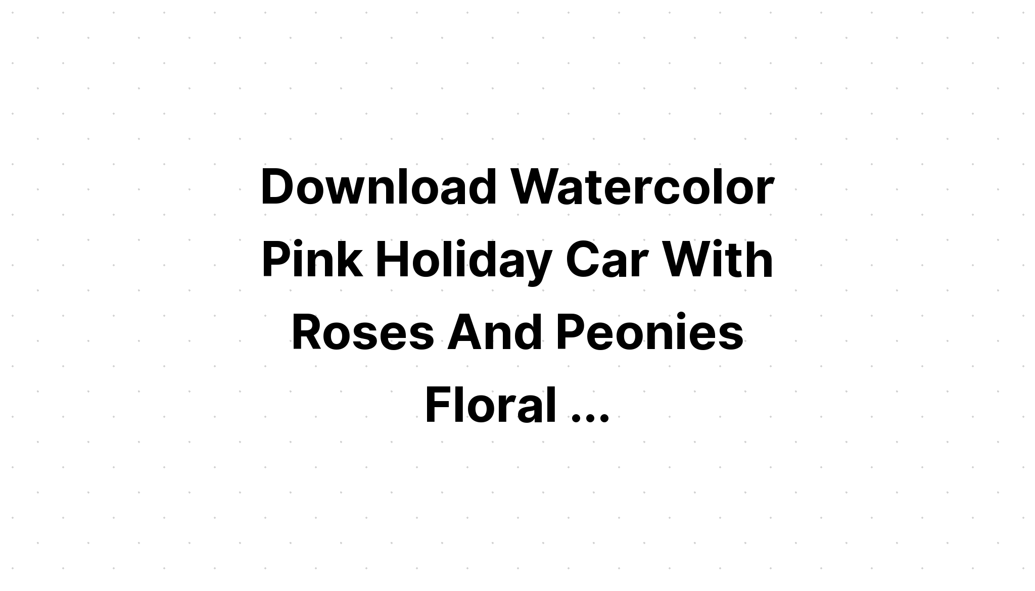 Download Watercolor Pink Car SVG File